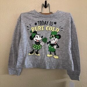 Bundle Disney Cat & Jack Girls St Patrick’s Graphics Two Shirts Size XS 4/5